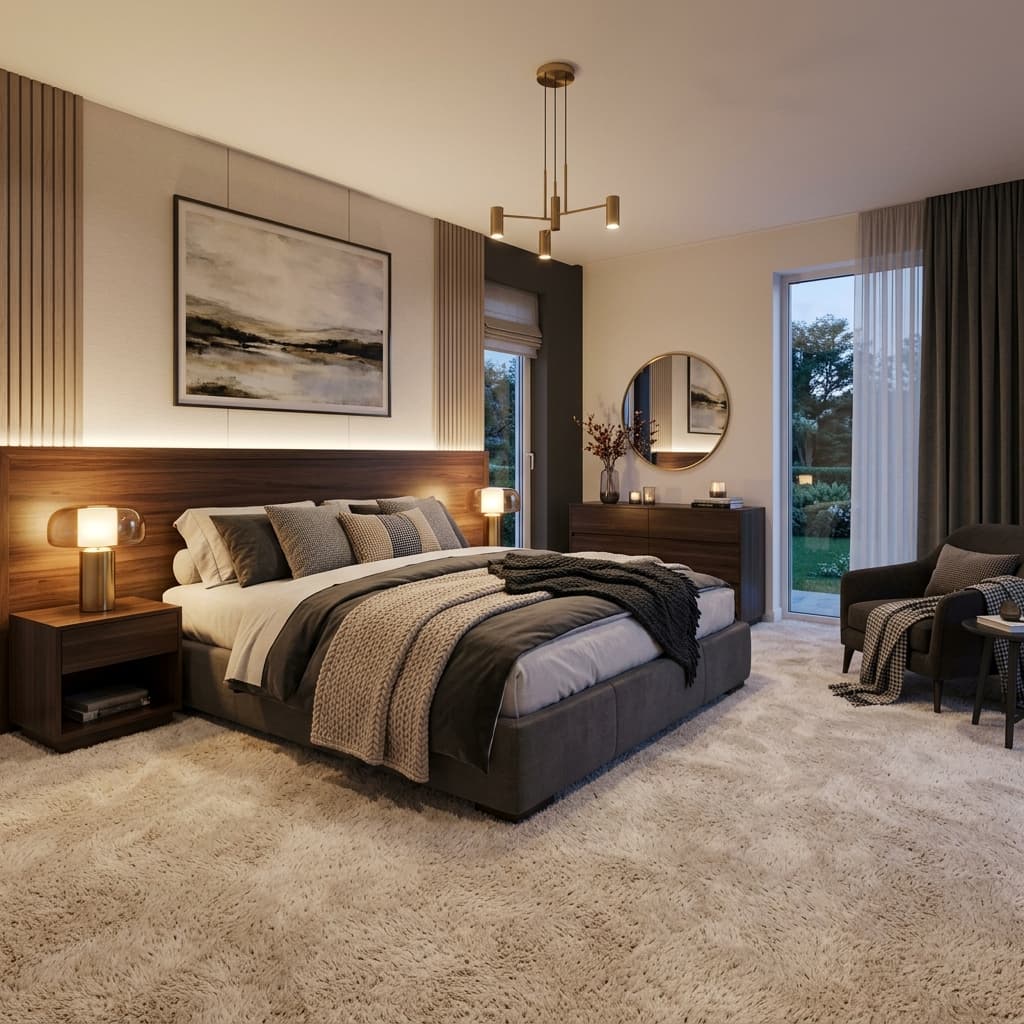 أفضل أرضيات غرف النوم — راحة ودفء وأناقة
