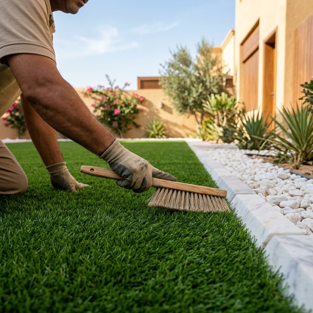 5 نصائح للعناية بالنجيلة الصناعية وإطالة عمرها