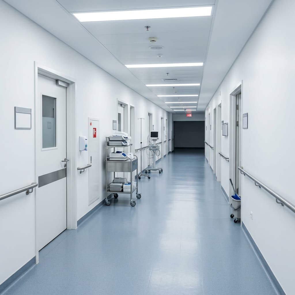 أرضيات المستشفيات والمراكز الطبية — المعايير والمواصفات