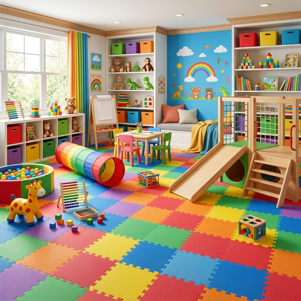 أفضل أرضيات مناطق لعب الأطفال — أمان ومتعة