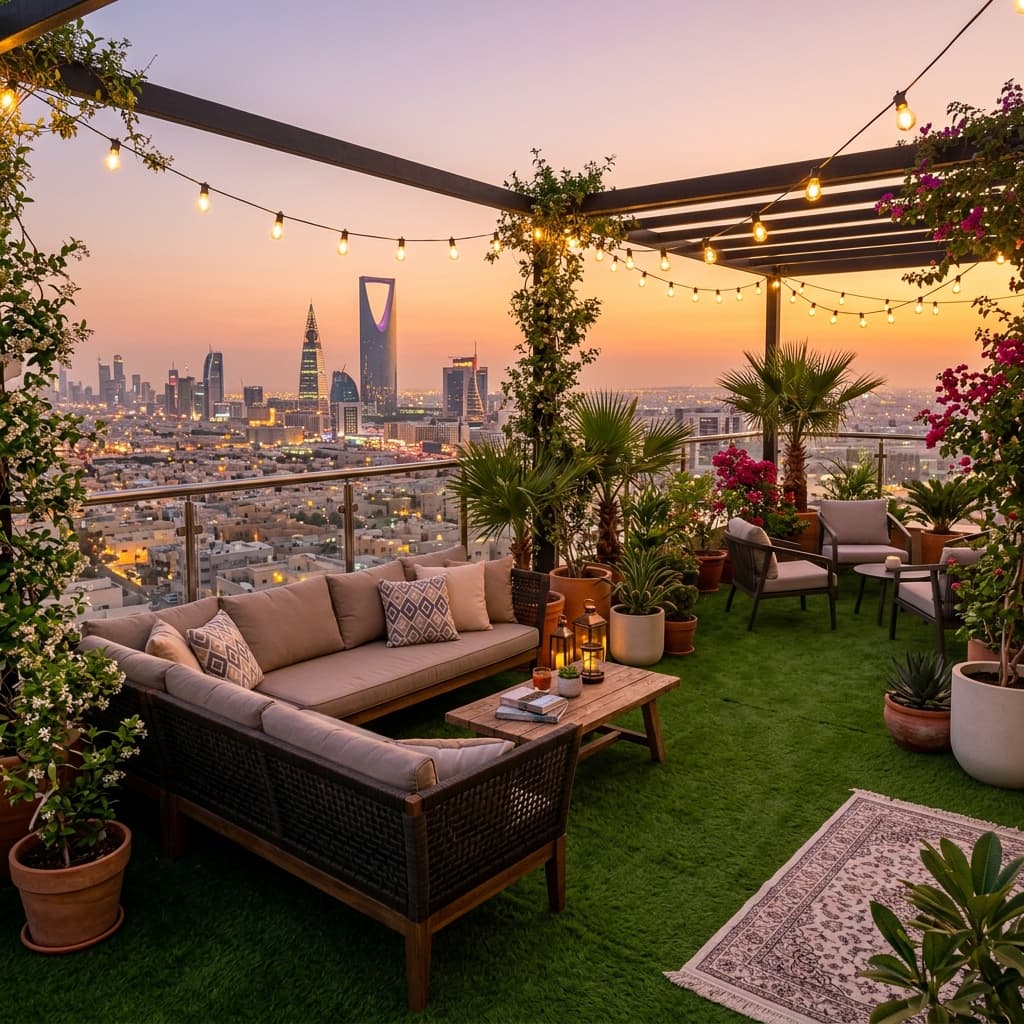 نجيلة صناعية للأسطح — تحويل سطح المنزل إلى حديقة